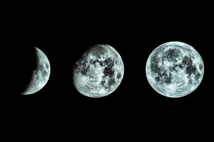 月の周期のイメージ