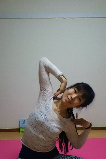 体側伸ばし