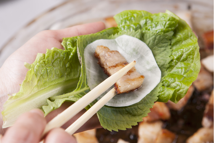 サンチュと食べる