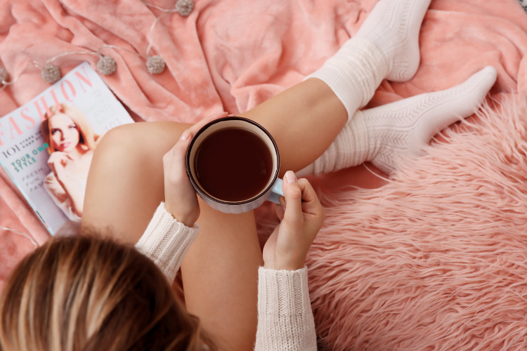 コーヒーを飲む