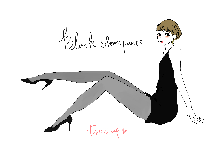 ブラックロンパース+シアータイツ