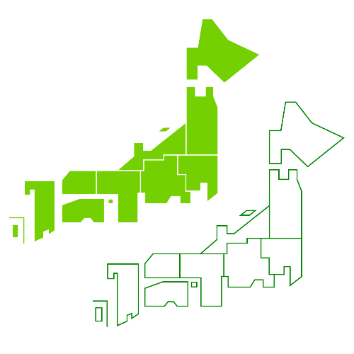 日本地図のイメージ