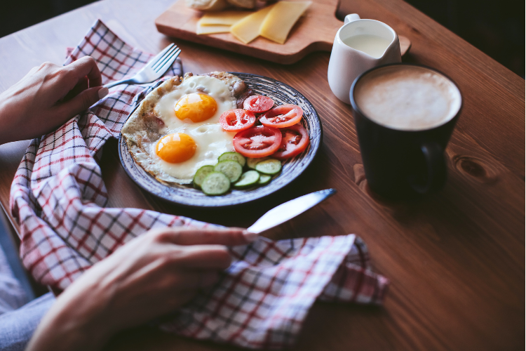朝食,卵,タンパク質