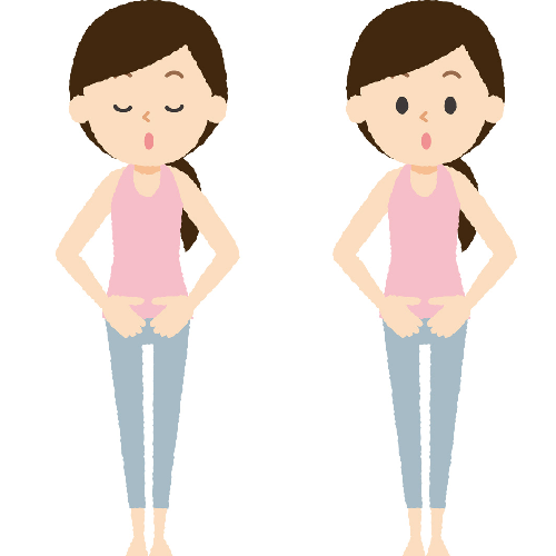 イラスト,呼吸,腰痛