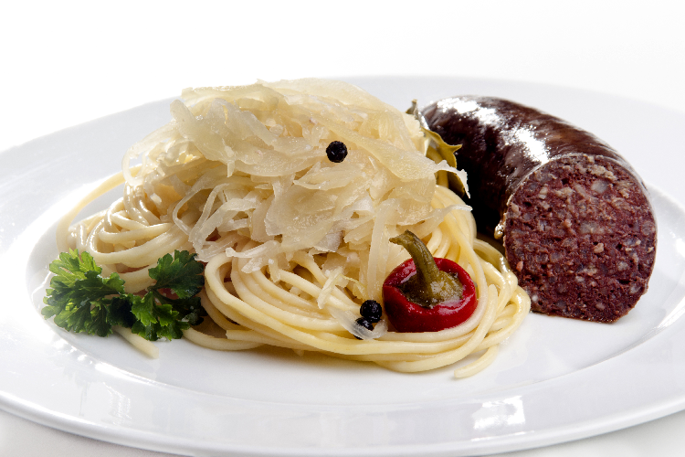 ザワークラウトのスパゲティ