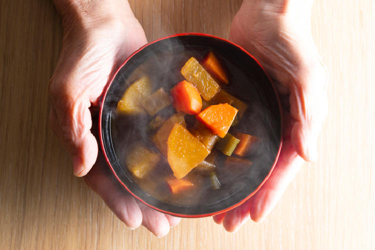 野菜たっぷりのお味噌汁