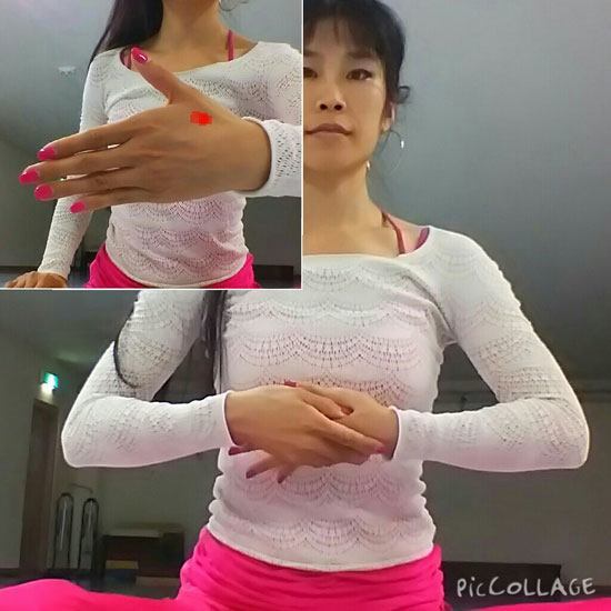 ツボ押しのイメージ