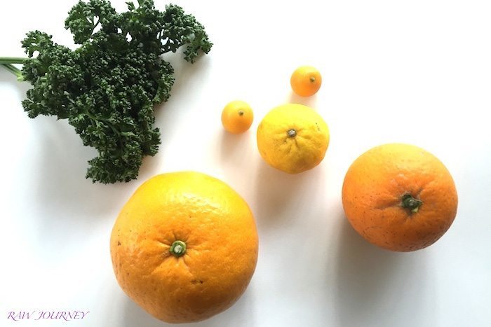 パセリと柑橘果物のイメージ