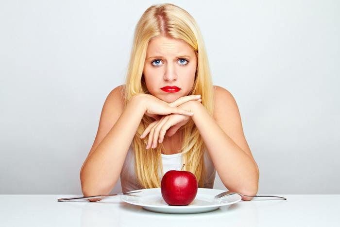 食事制限ダイエットに不満なイメージ