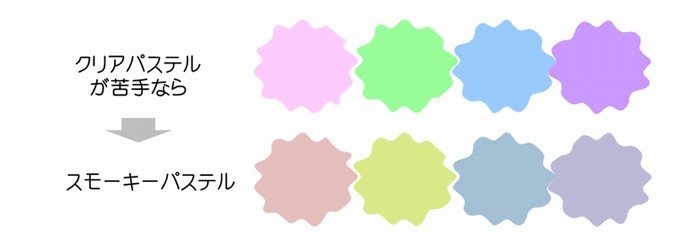 スモーキーカラーのイメージ