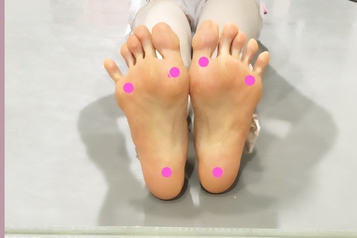 足裏の３点のイメージ
