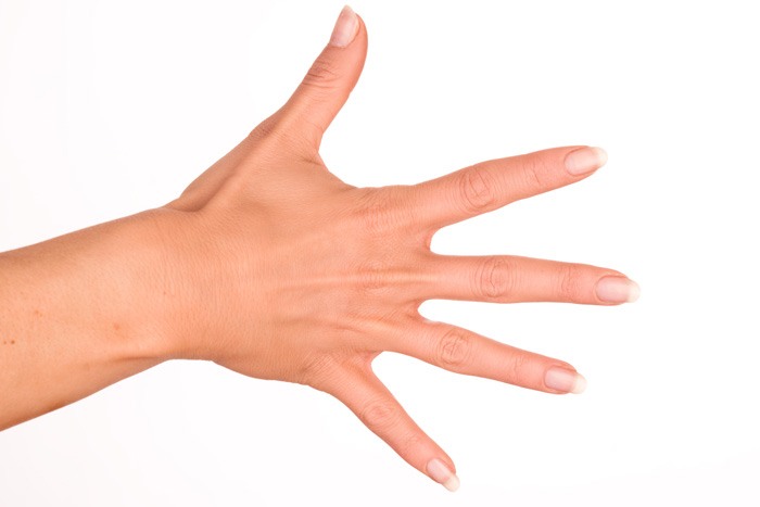 手の指を開くイメージ