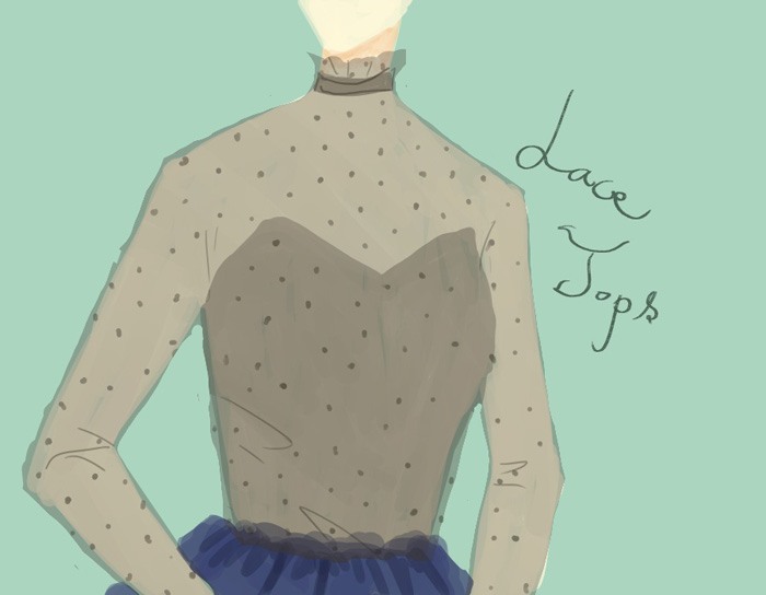 チュールレースの服のイメージ