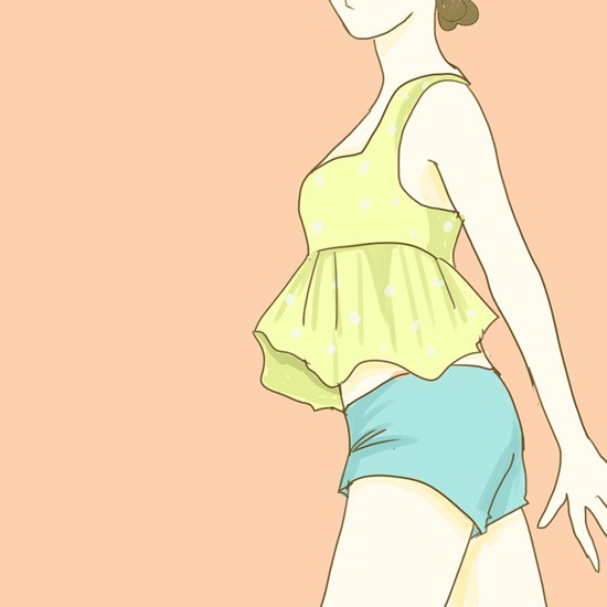 ビスチェワンピースの水着のイメージ