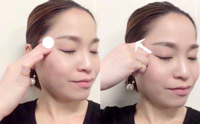 小顔フェイシャルマッサージ法　STEP1