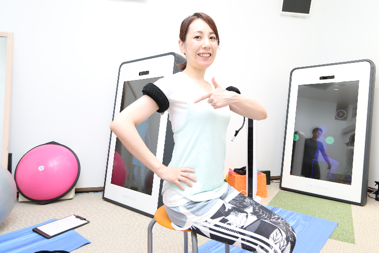 加圧トレーニングを行っている東さん
