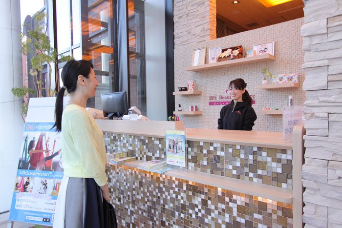 加圧ビューティーテラスCLASS1恵比寿店の受付